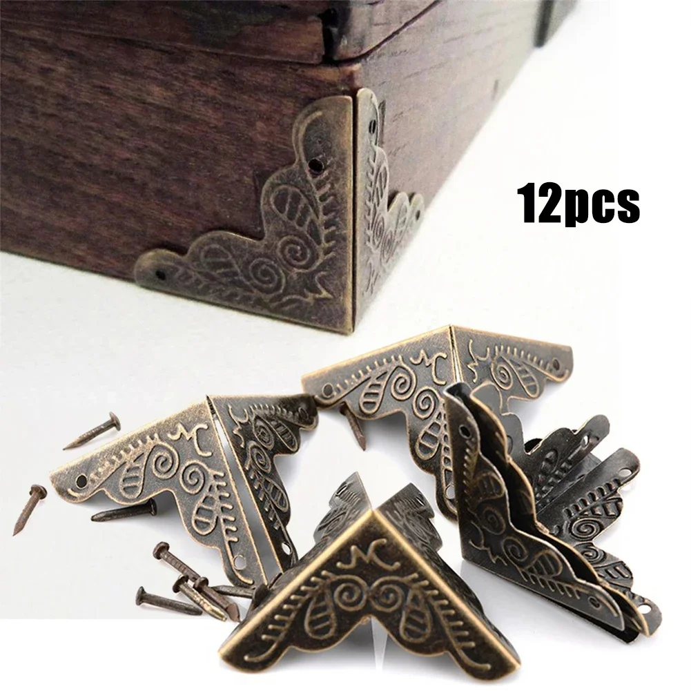 Body Jewelry Display Case - 12pcs Antique Corner Protector Jewelry Wine