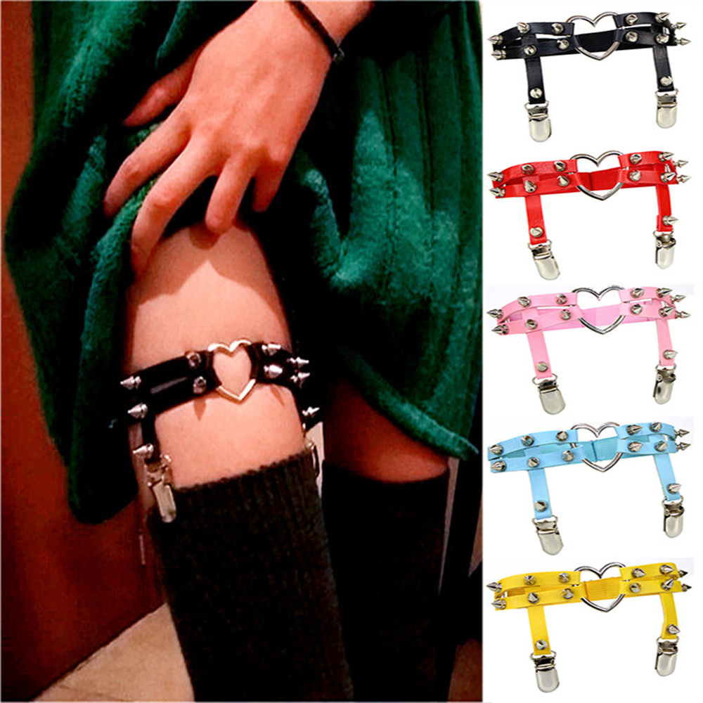 Body Jewelry Types - 1Pcs Women Punk Goth Heart PU