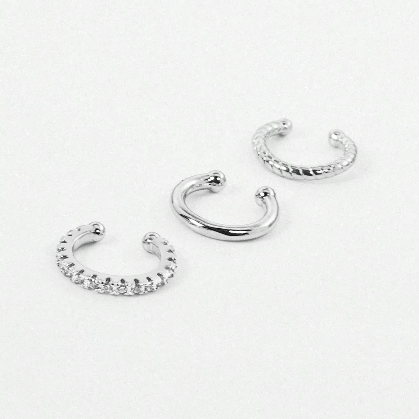 3 Pcs Ear Cuff Earrings for Wo - огляд і ціна Body Jewelry Hypoallergenic