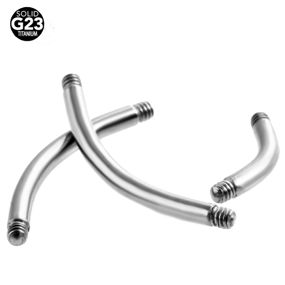 50Pcs/lot G23 Titanium Eyebrow - огляд і ціна Belly Bar Titanium