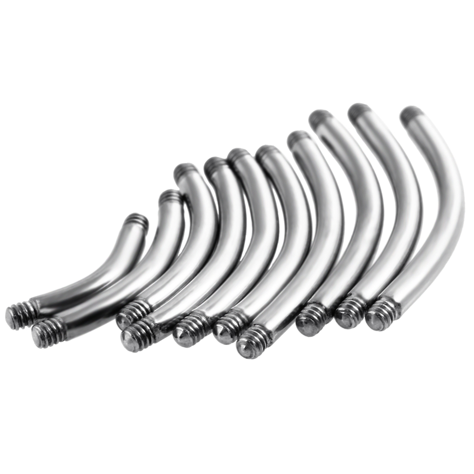 50Pcs/lot G23 Titanium Eyebrow - огляд і ціна Belly Bar Titanium