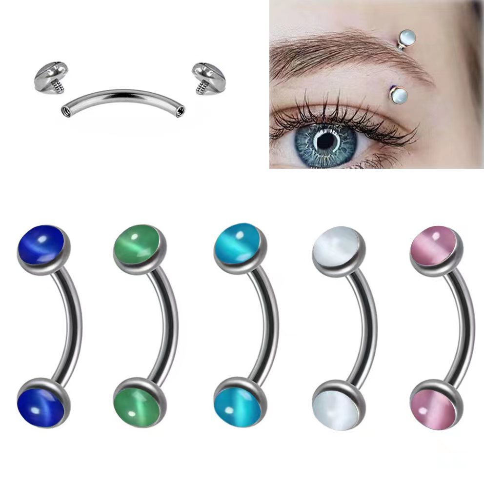 1Piece Eyebrow Piercing Banana - огляд і ціна Rook Curved Barbell