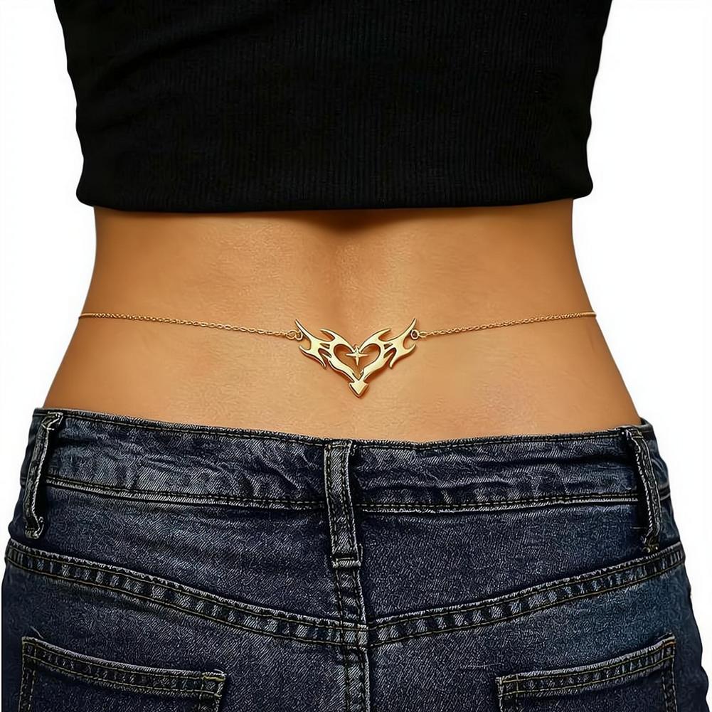 Gothic Heart Sexy Women's Wais - огляд і ціна Body Jewelry Y2K