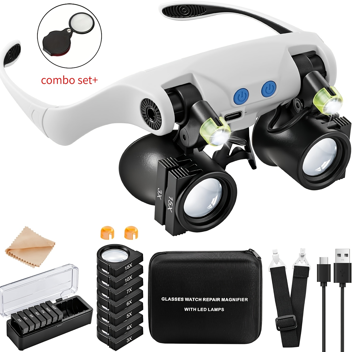Head-mounted LED Magnifying Gl - огляд і ціна Body Jewelry Display Case