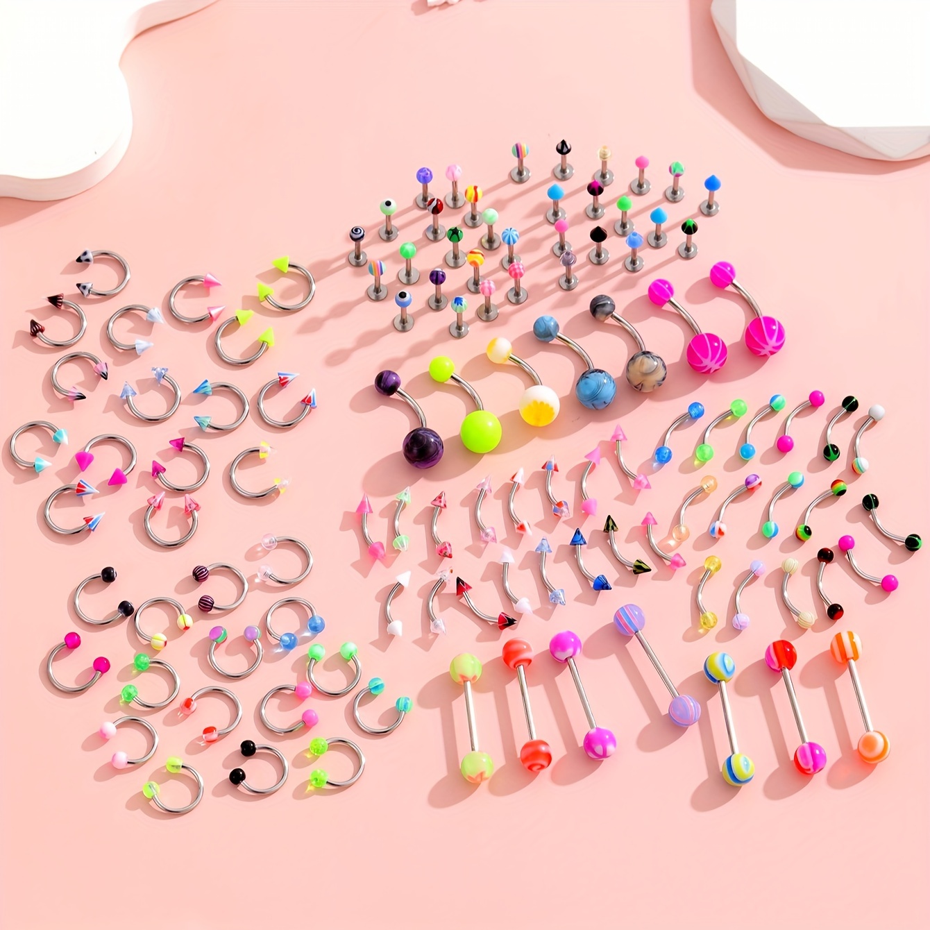 45/80/110Pcs Mix Styles Stainl - огляд і ціна Body Jewelry Display Case