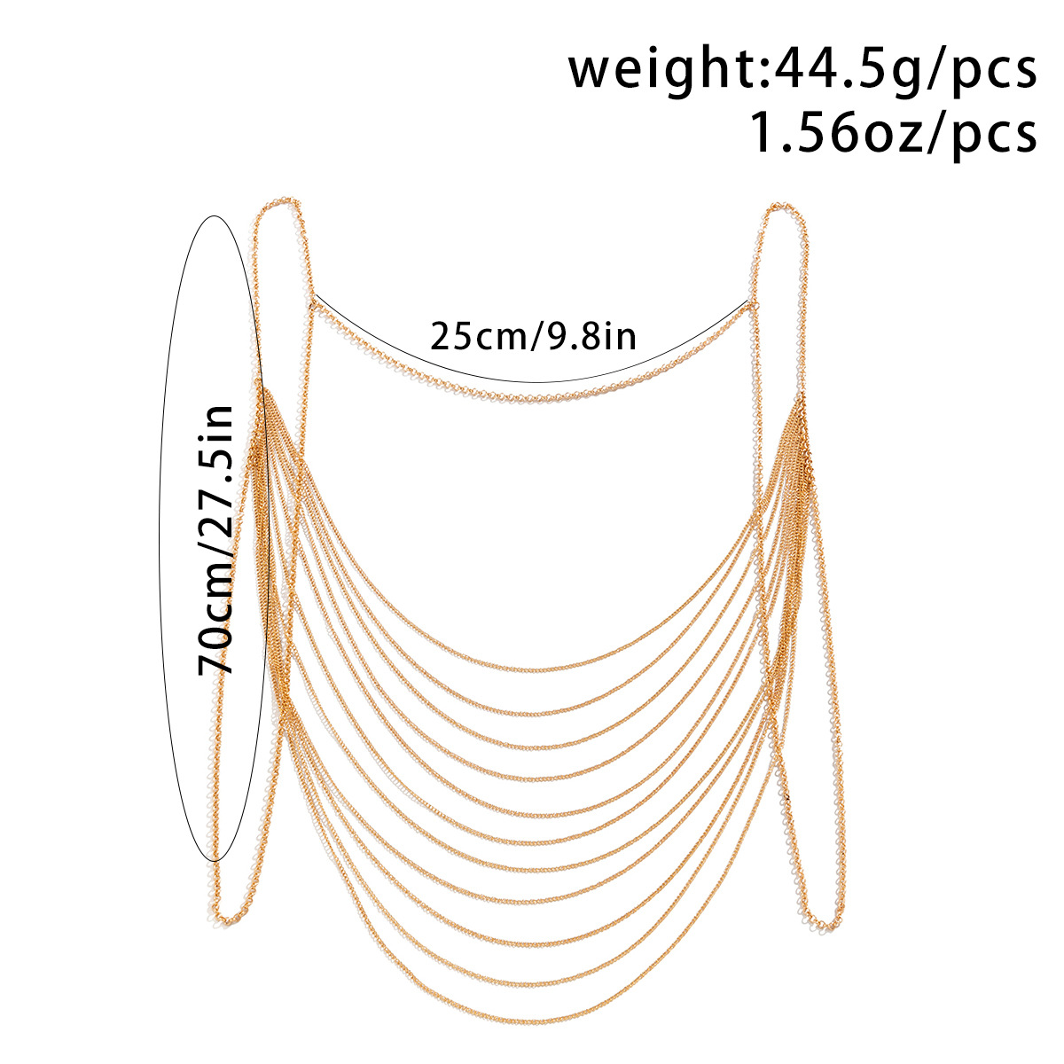 Classic Multi layered Tassel B - огляд і ціна Body Jewelry Charms