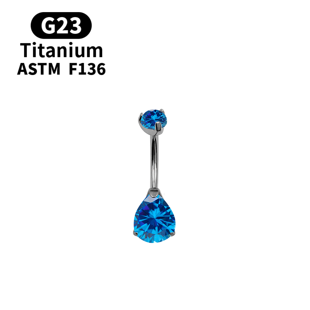 14G Navel Piercing Belly Butto - огляд і ціна Belly Bar Titanium