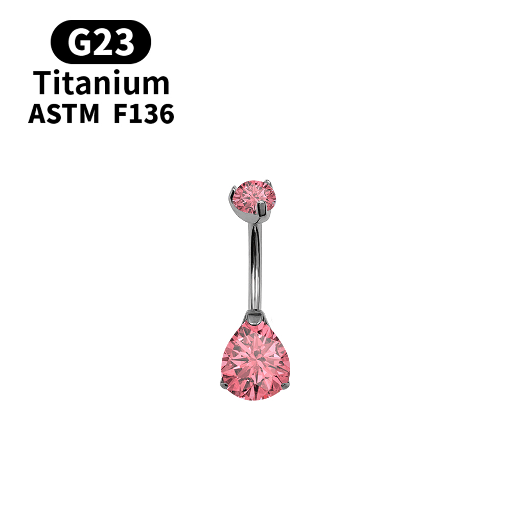 14G Navel Piercing Belly Butto - огляд і ціна Belly Bar Titanium