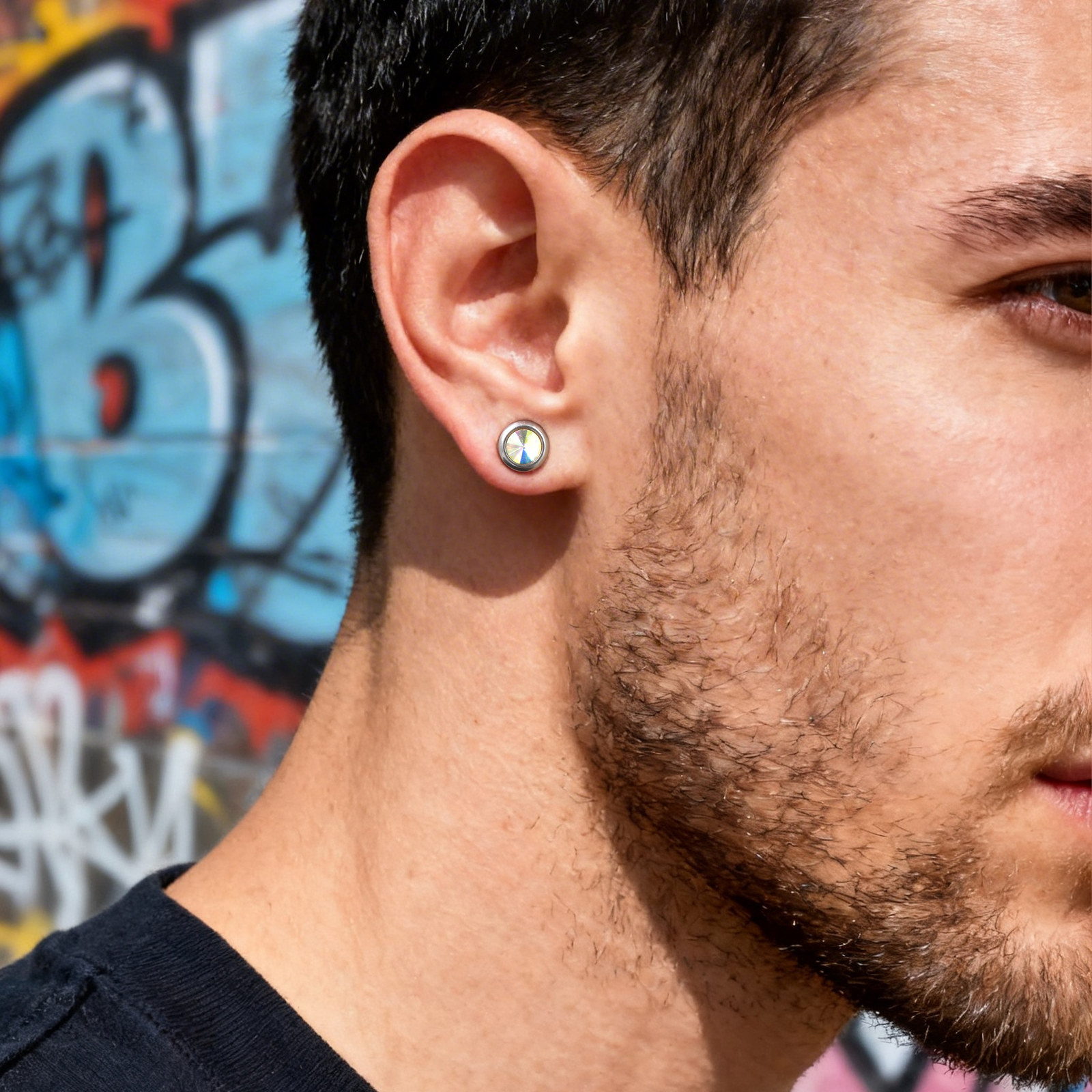 Vnox Magnetic Zircon Stud Earr - огляд і ціна Body Jewelry Hypoallergenic