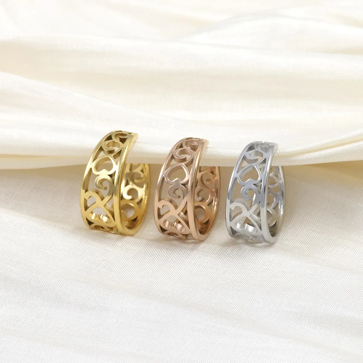 1pc/3pcs Lotus Hollow Crown St - огляд і ціна Body Jewelry Hypoallergenic