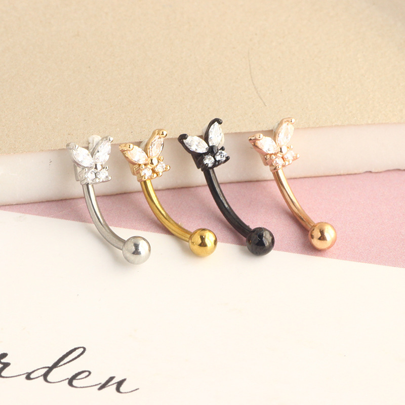Gold Rook Piercing Jewelry 14K - огляд і ціна Rook Curved Barbell