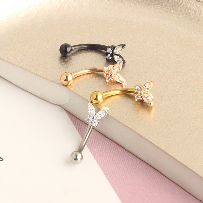 Gold Rook Piercing Jewelry 14K - огляд і ціна Rook Curved Barbell