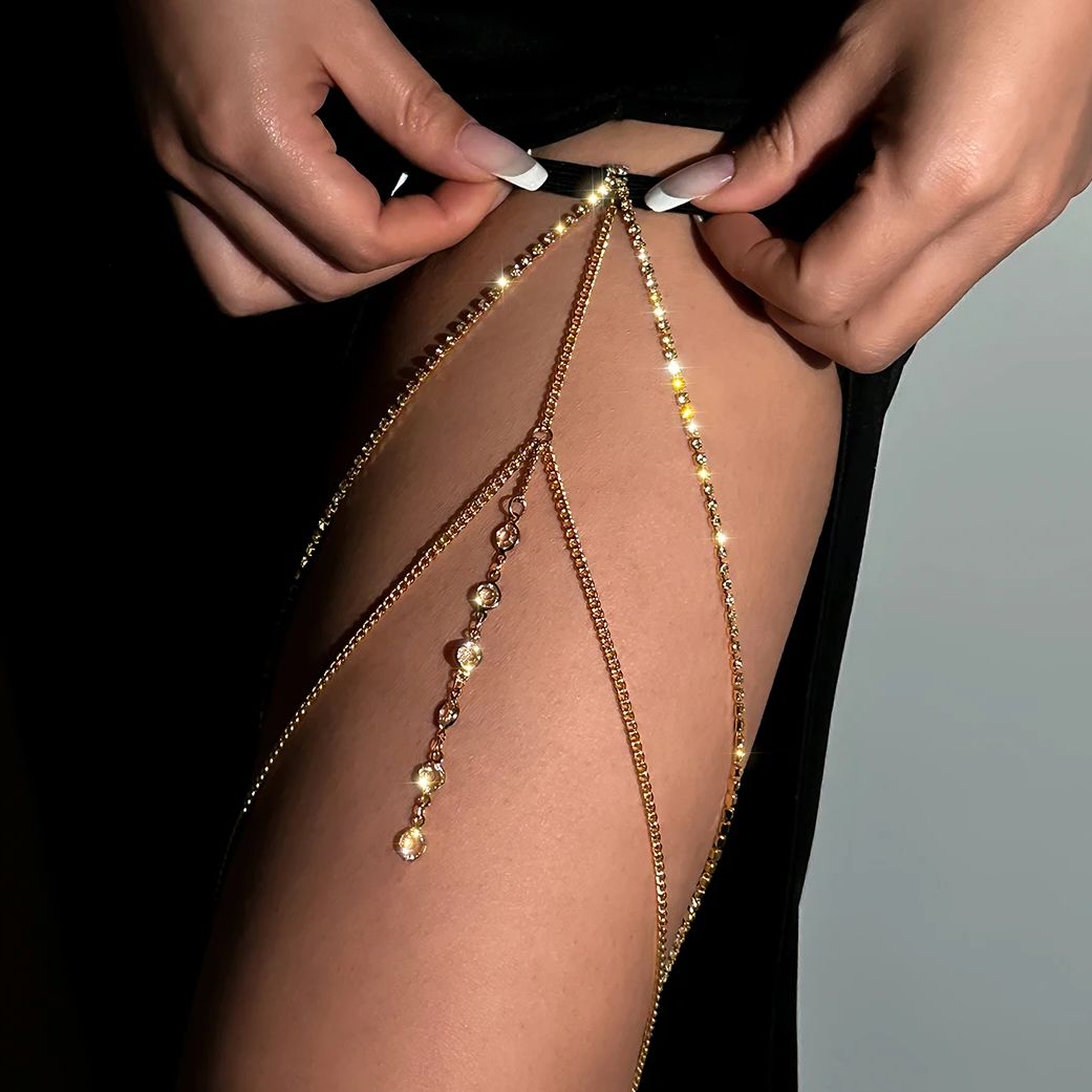 Sexy Shiny Crystal Multilayer  - огляд і ціна Body Jewelry Charms