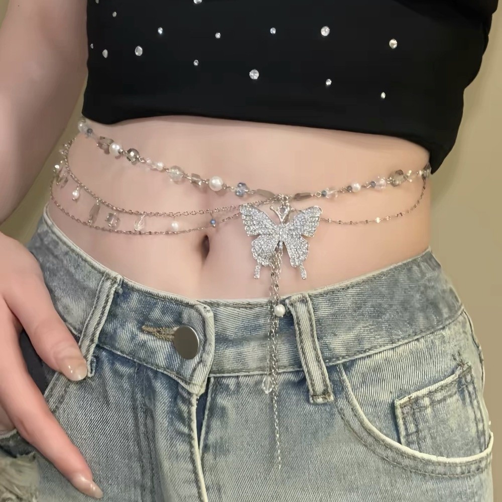 Y2K Butterfly Waist Chain Mult - огляд і ціна Body Jewelry Y2K