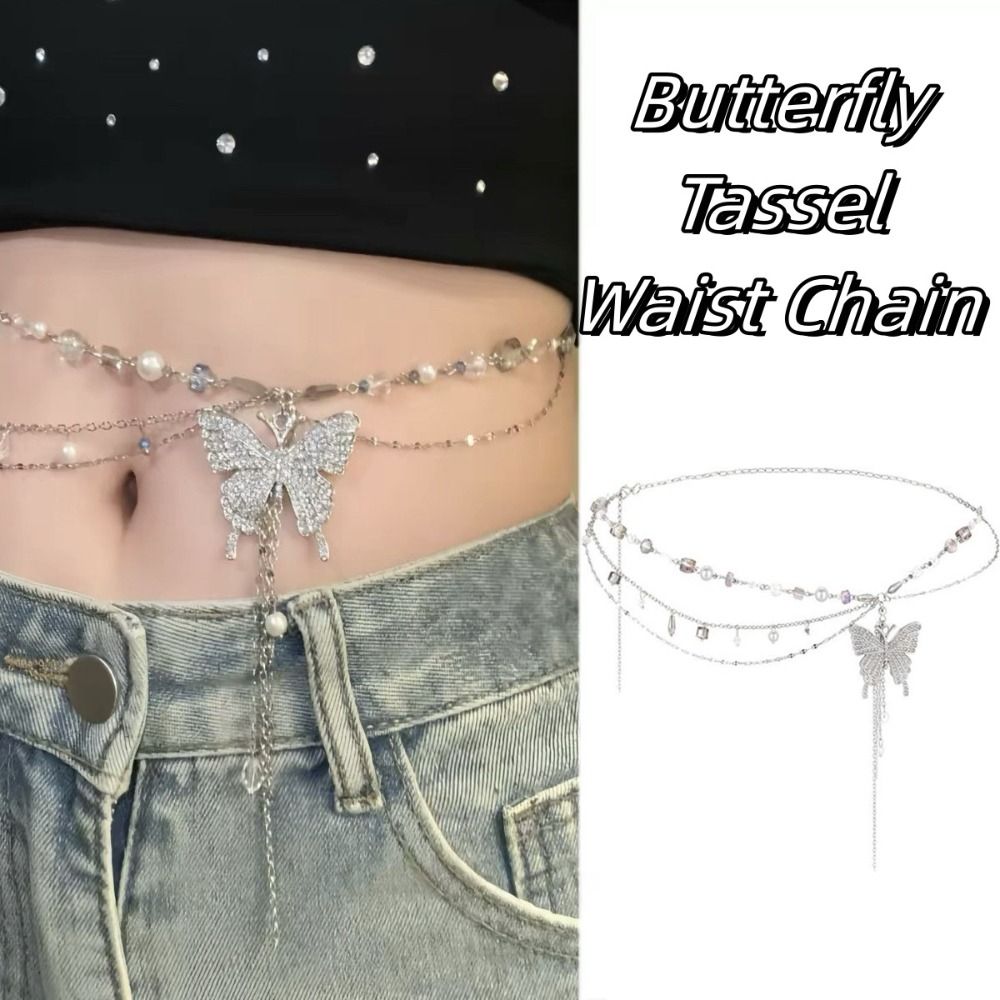 Y2K Butterfly Waist Chain Mult - огляд і ціна Body Jewelry Y2K