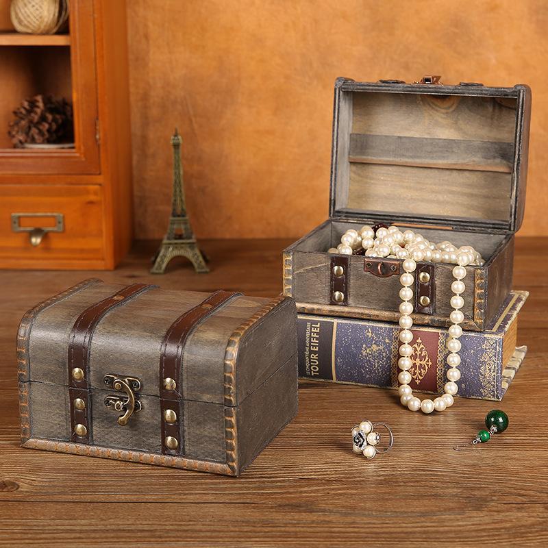 NewRetro Wooden Storage Box Wi - огляд і ціна Body Jewelry Display Case
