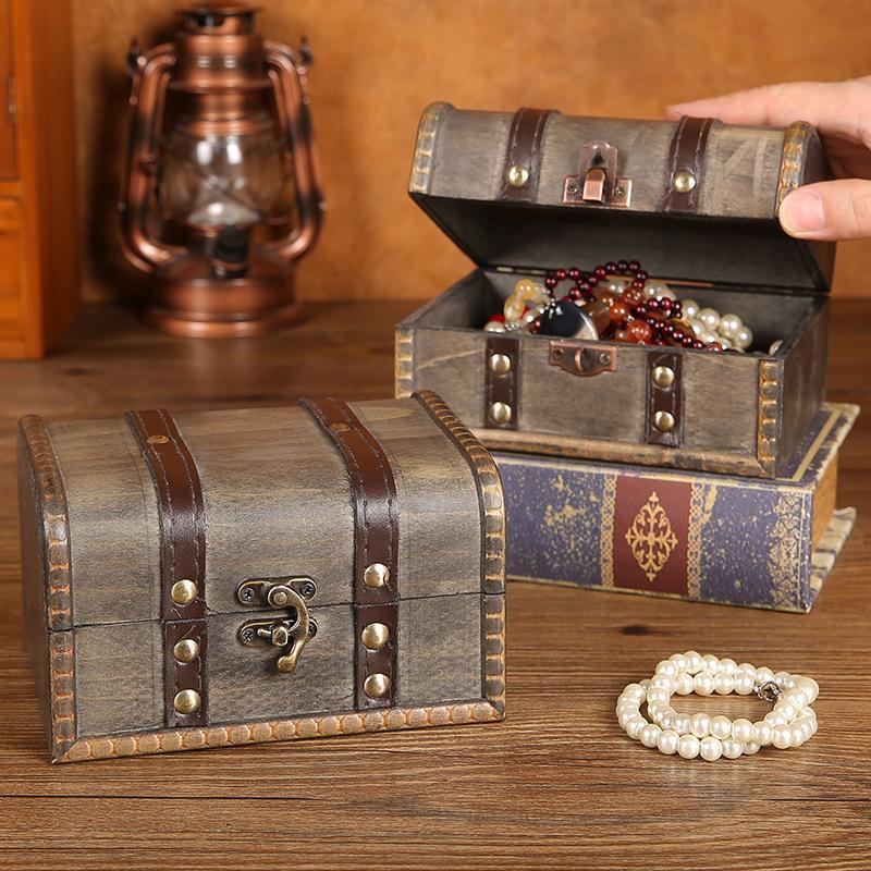 NewRetro Wooden Storage Box Wi - огляд і ціна Body Jewelry Display Case