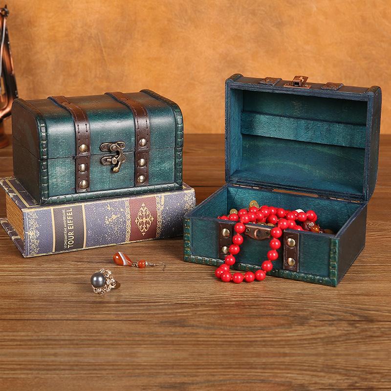 NewRetro Wooden Storage Box Wi - огляд і ціна Body Jewelry Display Case