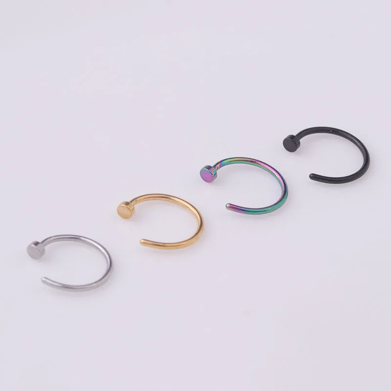 5pcs/lot 20G Nose Ring Hoop, 6 - огляд і ціна Body Jewelry Hypoallergenic