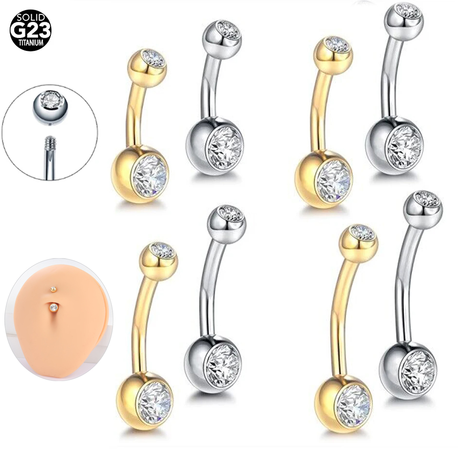 1Pc G23 Titanium Belly Button  - огляд і ціна Belly Bar Titanium