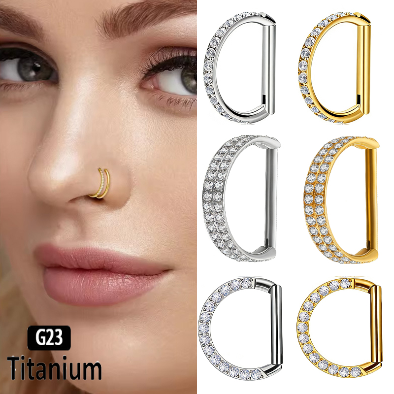 G23 Titanium Hinged Segment No - огляд і ціна Rook Curved Barbell