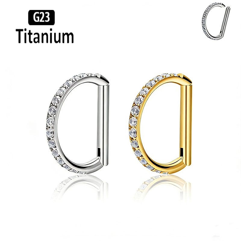 G23 Titanium Hinged Segment No - огляд і ціна Rook Curved Barbell