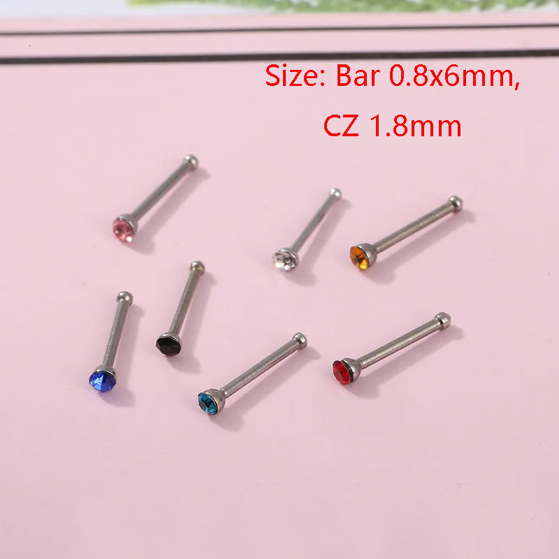 24pcs/box Crystal Nose Ring St - огляд і ціна Body Jewelry Display Case