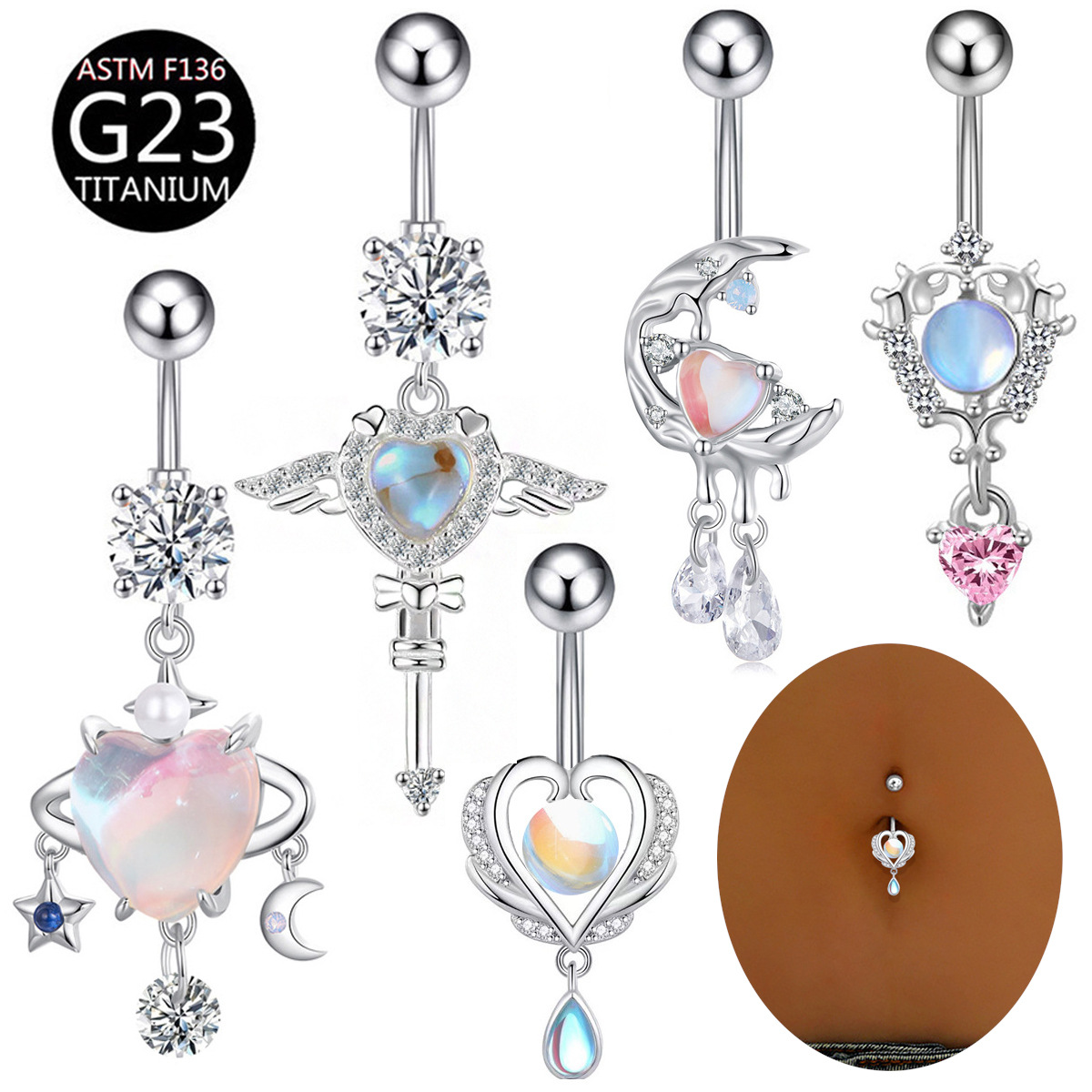 G23 Titanium Pin Belly Button  - огляд і ціна Belly Bar Titanium
