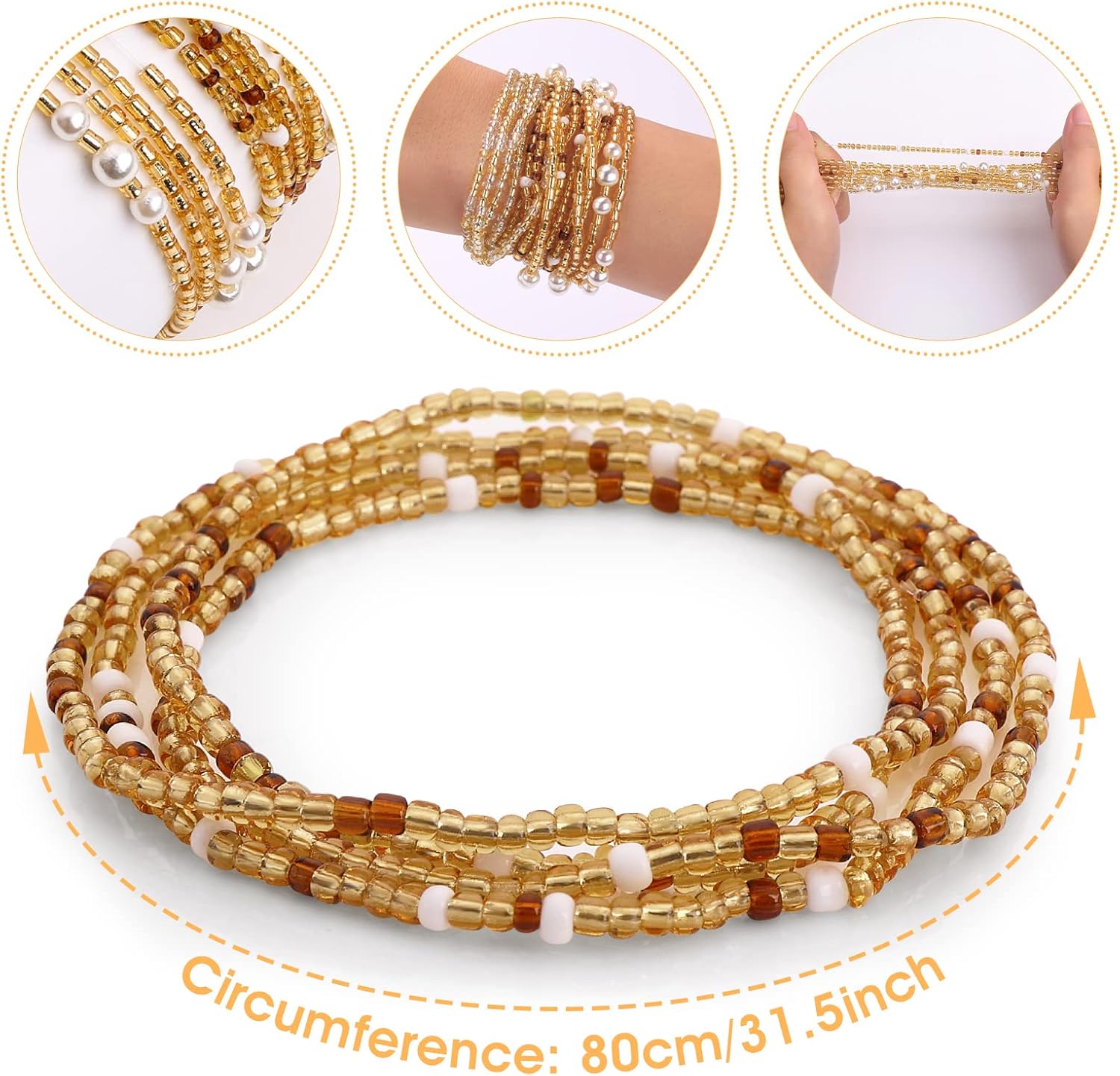 Waist Beads for Women Belly Be - огляд і ціна Body Jewelry Types