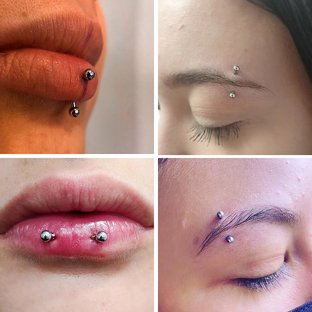 1Pc Titanium Piercing Curved B - огляд і ціна Rook Curved Barbell