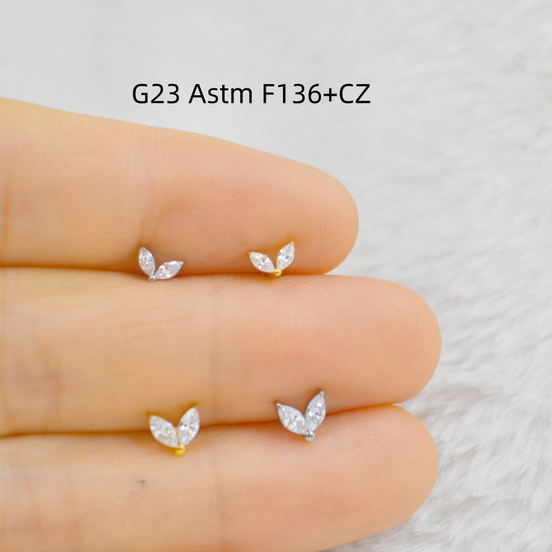 Lot10pcs G23 Titanium ASTM F13 - огляд і ціна Rook Curved Barbell