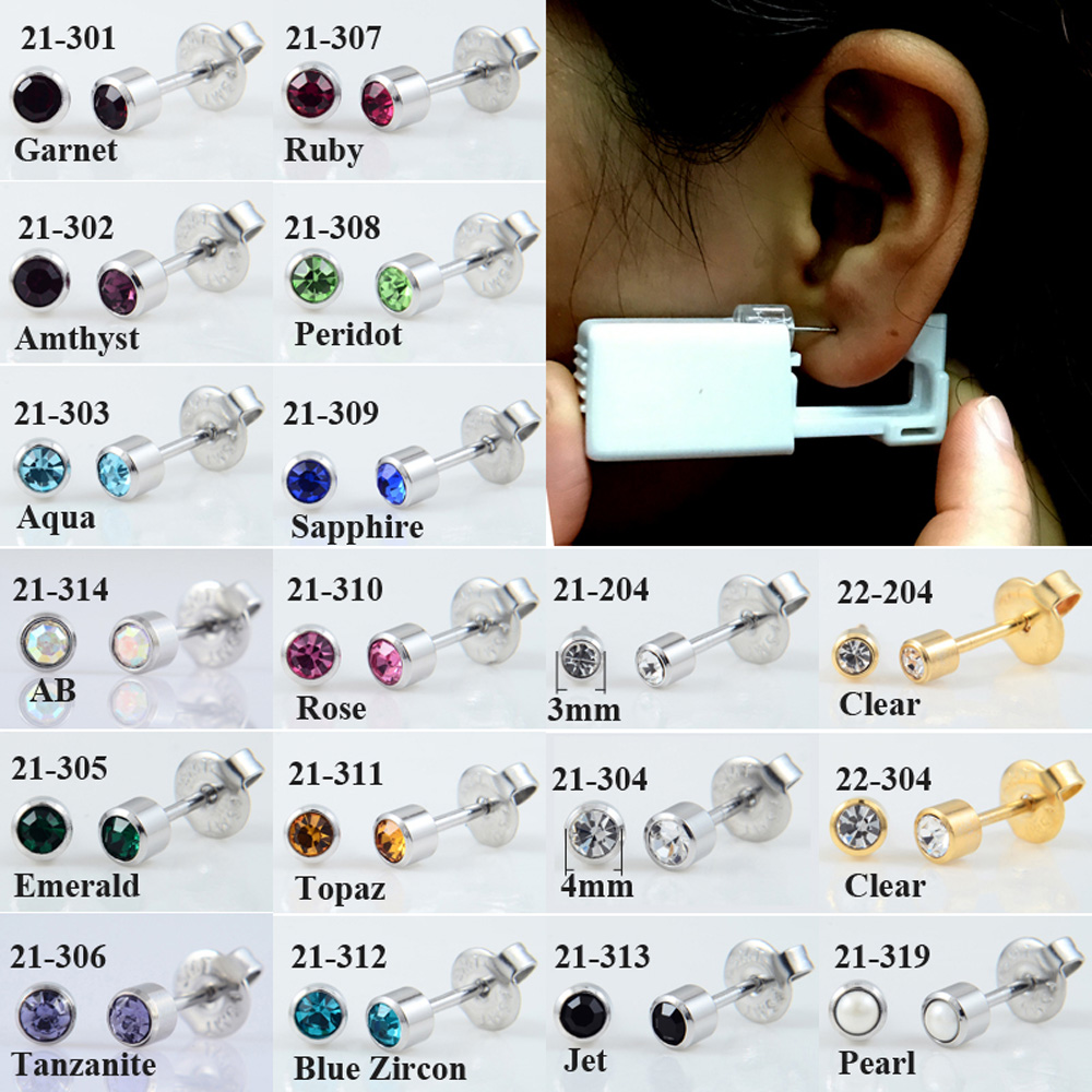 24pcs/Box No Pain Ear Piercing - огляд і ціна Body Jewelry Display Case
