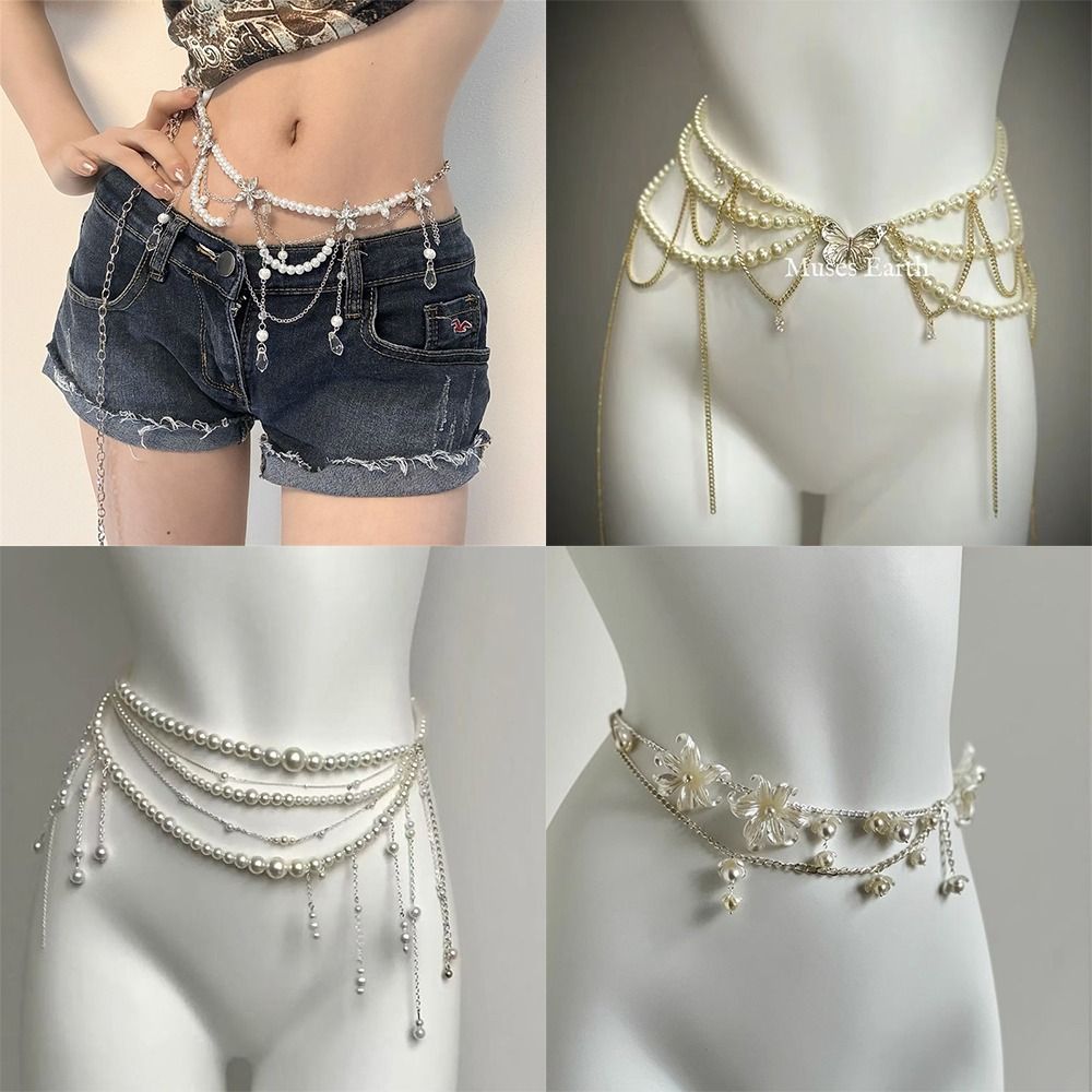 Fashion Elegant Pearl Waist Ch - огляд і ціна Body Jewelry Types