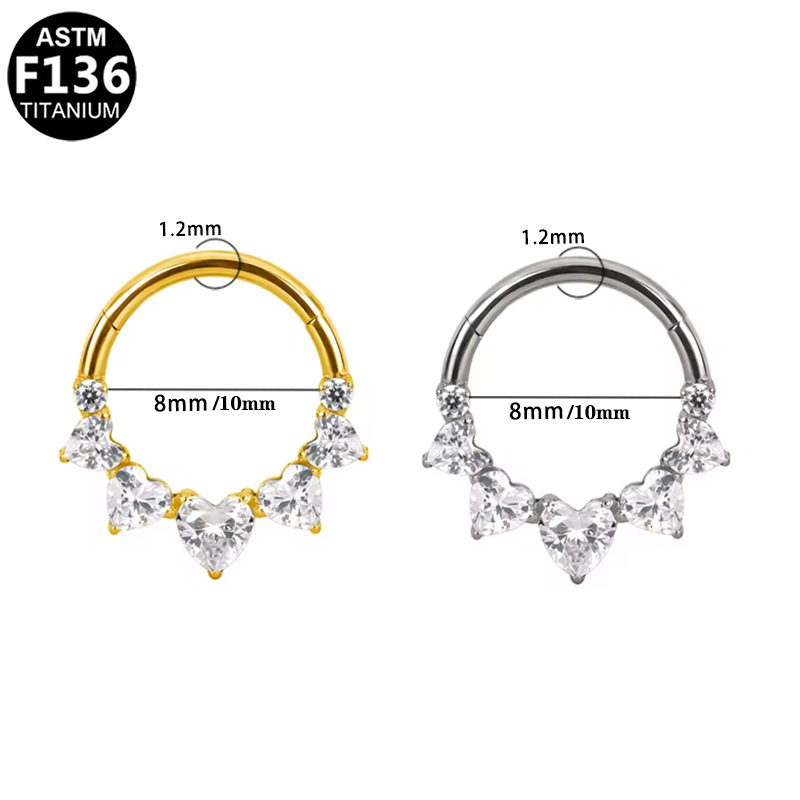 1PCS G23 Titanium Conch Hoop R - огляд і ціна Rook Curved Barbell