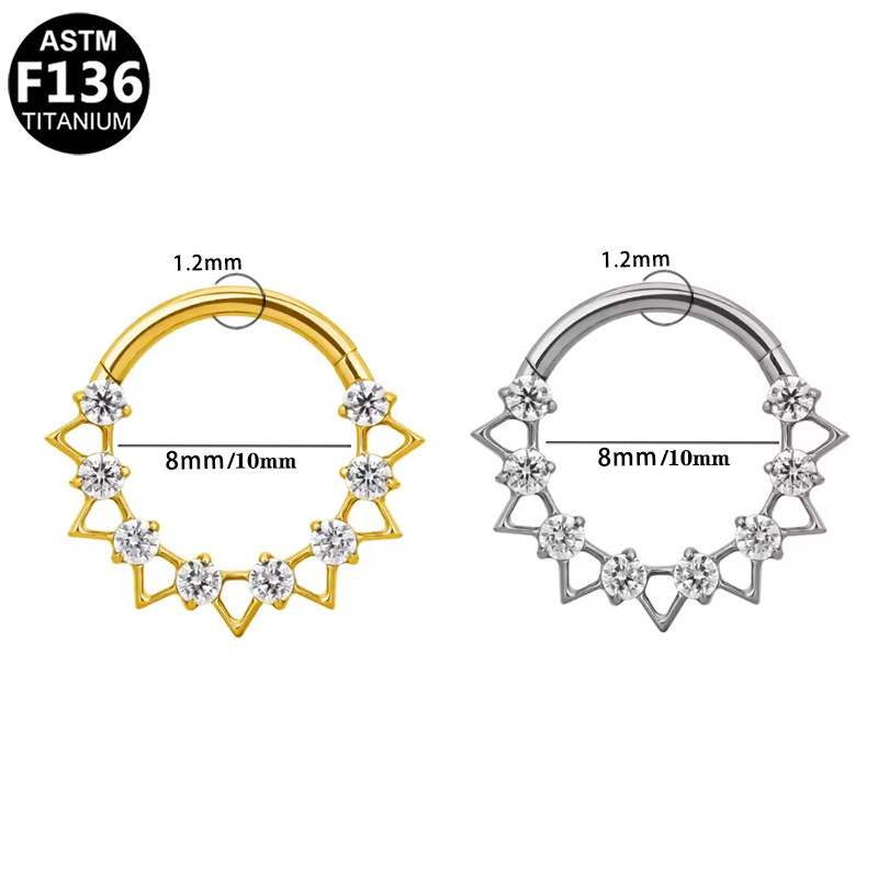 1PCS G23 Titanium Conch Hoop R - огляд і ціна Rook Curved Barbell