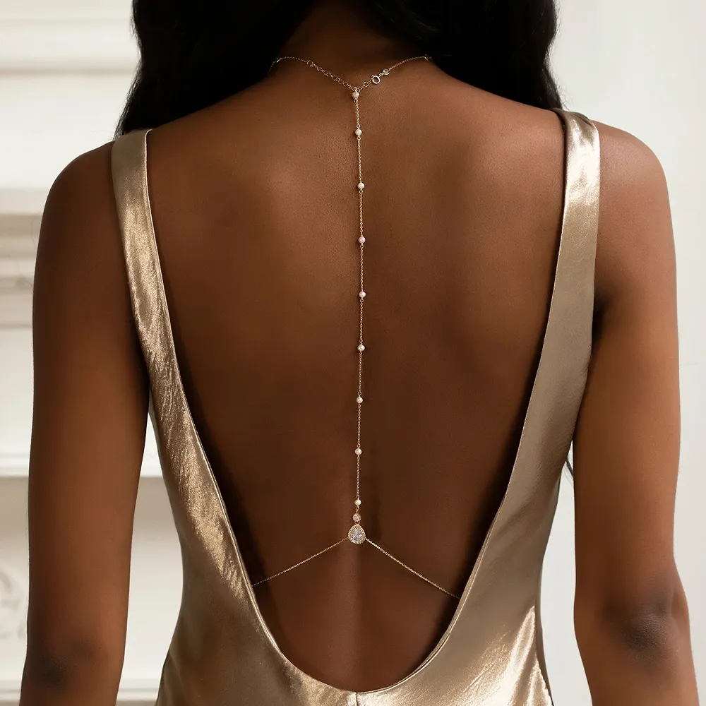 Fashion Bridal Back Chain Jewe - огляд і ціна Body Jewelry Charms